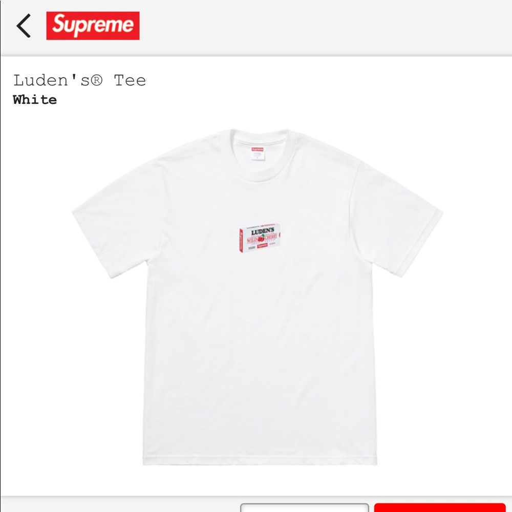 SUPREME Luden’s Tee